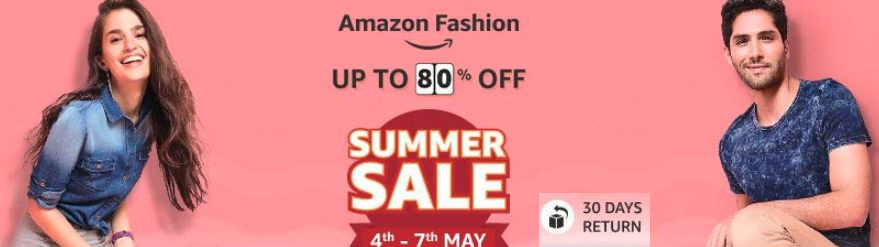 upto 80% off on fashion