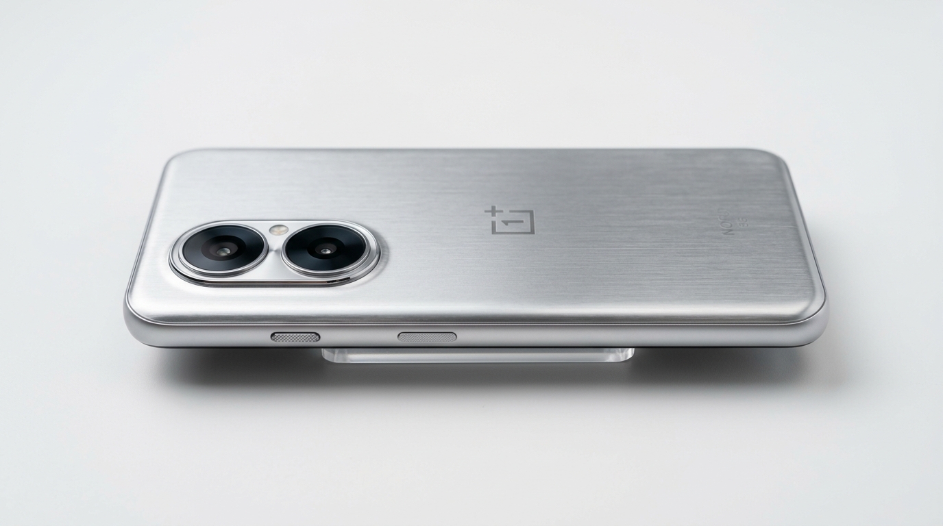 Profile perspective of a modern smartphone showcasing sleek unibody chassis and tactile button placement