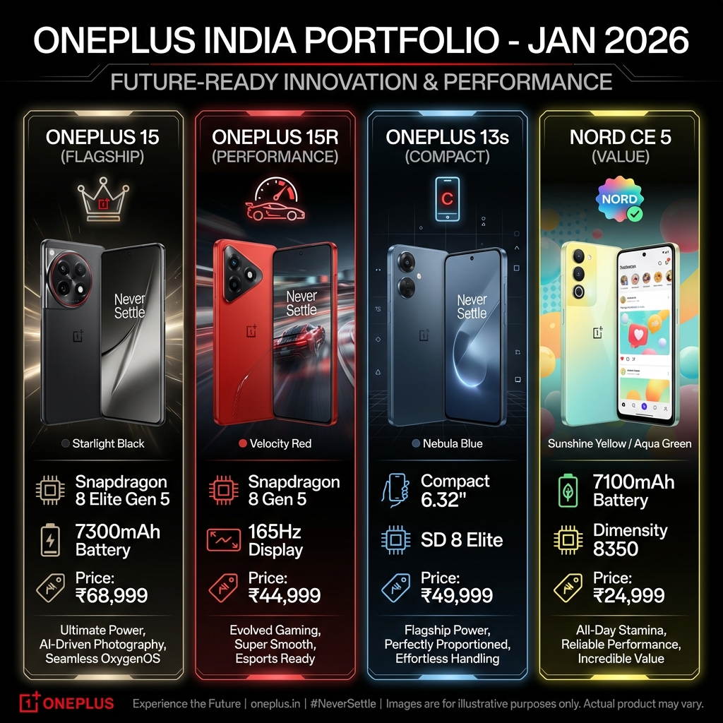 Latest OnePlus Mobiles in India (Jan 2026): Everything You Need to Know
