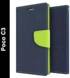 Aarov Flip Cover For POCO C3 (Dual Protection, Pack Of: 1)