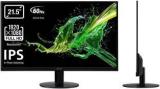 Acer 6.6mm Thick SA0 21.5 Inch Full HD LED Backlit IPS Panel Monitor (SA220Q 21.5 Inch Full HD IPS Ultra Slim (6.6mm Thick) Monitor I Frameless Design, AMD Free Sync, Response Time: 4 Ms)