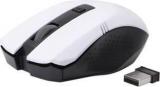 Adnet White Ad 999 2.4 Ghz With Nano Receiver Wireless Optical Mouse (USB)