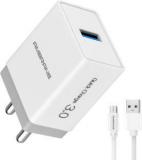 Ambrane AQC 56 3.0 Quick Charge 3 A Mobile Charger With Detachable Cable (Cable Included)