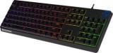 Amkette EvoFox Deathray Prism RGB Silent Membrane Keys Wired USB Gaming Keyboard