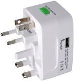 Anweshas All In One Universal Travel Adapter AU UK US EU Power International Plug Adapter 1 Usb Charger Ports Worldwide AC Travel Adaptor Charger Worldwide Adaptor