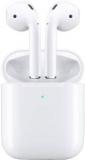 Apple AirPods With Wireless Charging Case Bluetooth Headset With Mic (In The Ear)