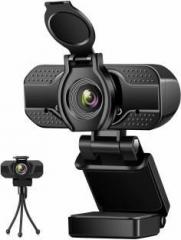 Asleesha 4K Ultra HD Auto Focus 1920x1080p Web Camera with Microphone Webcam