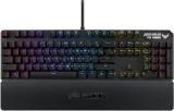 Asus TUF Gaming K3 RA05 / 100% Anti Ghosting, Backlit, Magnetic Wrist Rest, Mechanical Wired USB Gaming Keyboard