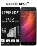 B SUPER SHOP Tempered Glass Guard For Mi Redmi Note 4