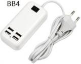 BB4 15W USB 4 PORTS DESKTOP TRAVEL HUB 1.5M LINE WALL POWER Adapter For ALL CHARGEABLE DEVICES Mobile Charger