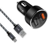 Boat 18 W Qualcomm 3.0 Turbo Car Charger (With USB Cable)