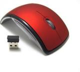 Bronbyte Arc Foldable Red Wireless Optical Mouse (USB)