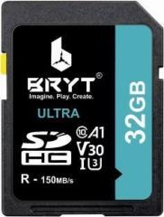 Bryt A1 V30 UHS I U3 High Capacity SD Card 32 GB SDXC Class 10 180 MB/s Memory Card