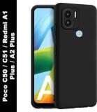 Cedo Xpro Back Cover For Poco C50, C51, Redmi A1 Plus, Redmi A2 Plus (Dual Protection, Silicon, Pack Of: 1)