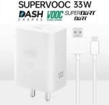 Clat 33 W SuperVOOC 6 A Wall Charger For Mobile With Detachable Cable (Cable Included)