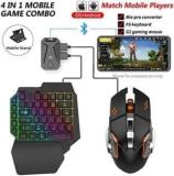 Confiavel One Hand Non Mechanical Gaming Keyboard And Backlit Mouse Combo Bluetooth Gaming Keyboard