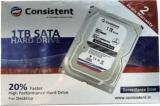 Consistent SATA 1000 GB Desktop, Surveillance Systems, All In One PC's Internal Hard Disk Drive (HDD, 1TB ConsistentHDD2YEAR WARANTY, Interface: SATA, Form Factor: 3.5 Inch)