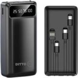 Ditto Hub 20000 MAh 12 W Power Bank (Lithium Polymer, Fast Charging For Mobile, Earbuds, Smartwatch, Tablet)