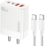 Dudao 65 W Power GaN 20 A Multi Pin Wall Charger For Mobile With Detachable Cable (Cable Included)