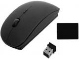 Durreey 2.4ghz Wireless With Mousepad Combo Set Wireless Optical Mouse (USB)