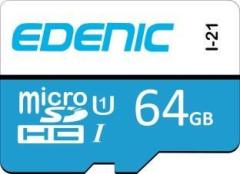 Edenic 64GB 64 GB MicroSD Card Class 10 80 MB/s Memory Card