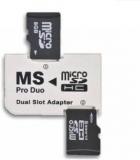 Elegadget Micro SD TF To Memory Stick MS Pro Duo Dual Slot Adapter Card Reader