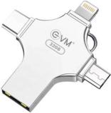 Evm EnStore 4 In 1 OTG FlashDrive/Type C/Lightning/USB 3.0 For PC/IPhone/Android 32 GB Pen Drive