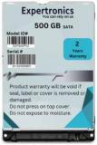 Expertronics EXP500PRO PRO 500 GB Laptop, Desktop, All in One PC's Internal Hard Disk Drive (HDD, Interface: SATA, Form Factor: 2.5 Inch)