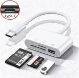 Fire Turtle Type C OTG Card Reader USB Cable 3 In 1 SD/TF Card Reader USB Connector Card Reader