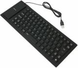 Fku 85 Keys Flexible Keyboard USB Interface Foldable And Dustproof Waterproof Wired USB Laptop Keyboard