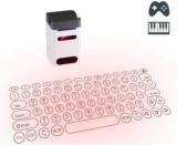 Fku Laser Keyboard Projector, Bluetooth Virtual Computer Projection Keyboard Virtual Laser Multi Device Keyboard