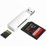 Foxne Point SD Card Reader, USB SD Card Adapter High Speed Micro SD Memory Card Reader Card Reader