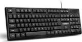 Frontech KB 0046 Wired Keyboard |Membrane 104 Keys| Super Slim Design | USB Plug & Play Wired USB Desktop Keyboard