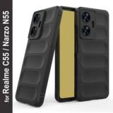 Global Nomad Back Cover For Realme Narzo N55, Realme C55 (Grip Case, Silicon, Pack Of: 1)