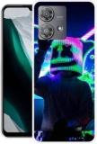 Grafiqe Back Cover For Motorola Edge 40 Neo MARSHMELLO, DJ, EDM, MUSIC, SMILEY, FUNNY (Dual Protection, Silicon, Pack Of: 1)