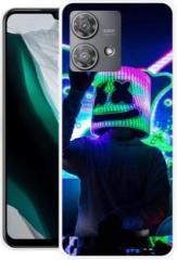 Grafiqe Back Cover for Motorola Edge 40 Neo MARSHMELLO, DJ, EDM, MUSIC, SMILEY, FUNNY (Dual Protection, Silicon, Pack of: 1)