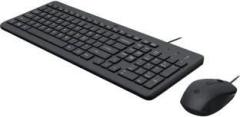 Hp 150 Wired Mouse and Keyboard 1600 DPI Mouse, 12 fn keyboard shortcuts, 1 yr warranty Wired USB Multi device Keyboard