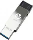 Hp Type 'C' OTG 3.1 Metal USB Dual Drive X304m 64 GB OTG Drive (Type A To Type C)