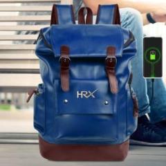 Hrx By Hrithik Roshan Leather Anti Theft Casual Laptop Backpack witH USB PORT 35 L Laptop Backpack