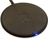 Ioio Flo 10W Fast Wireless Charging Pad Qi Certified Black Leather Charging Pad