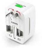 Jap Universal World Wide Travel Charger Adapter Plug, White Worldwide Adaptor