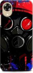 Keycent Back Cover for OPPO A17K, MAN, MASK, SMOKE, SPARKS, HOOD, RESPIRATOR, COLORFULL (Shock Proof, Pack of: 1)