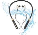 Kimtok Waterproof Bluetooth Wireless Neckband Earphones Bluetooth Headset (In The Ear)