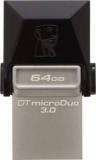 Kingston Data Traveler 3.0 MicroDuo 64 GB OTG Drive (Type A To Micro USB)