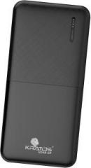 Kratos 10000 mAh 12 W Compact Pocket Size Power Bank (Lithium Polymer, Fast Charging for Mobile, Tablet, Smartwatch, Trimmer, Tablet)