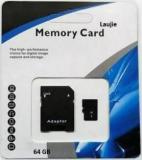 Laujie Black 64 GB MicroSD Card Class 10 120 MB/s Memory Card (With Adapter)