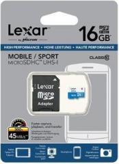 Lexar CLASS 10 16 GB MicroSD Card Class 10 45 MB/s Memory Card