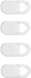 Lyla Webcam Cover Slider Camera Shell Sticker For Laptop Tablet Phone 4Pcs White Webcam