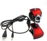 M Mod Con 15 Megapixel Driverless Camera For Computer/Laptop USB Wired Webcam (with Mic, 6 LED Lights For Nightvision)