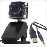 M Mod Con 6 LED Lights Driverless Camera For Computer/Laptop Webcam (with Mic)